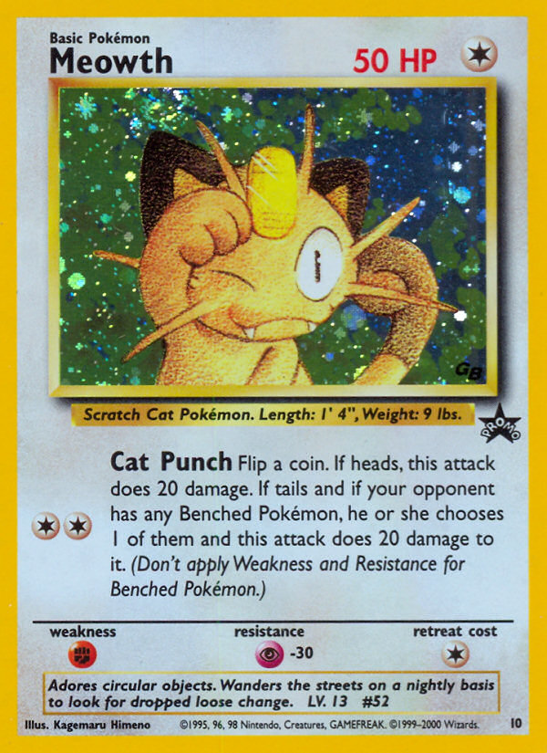 Meowth (10) [Wizards of the Coast: Black Star Promos] | RetroPlay Games