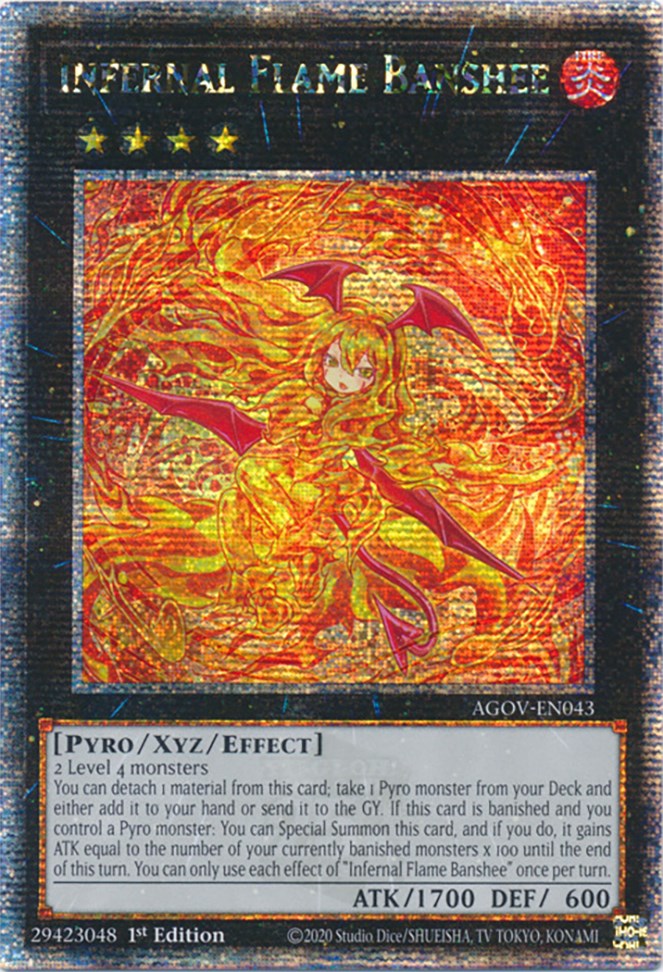 Infernal Flame Banshee (Quarter Century Secret Rare) [AGOV-EN043] Quarter Century Secret Rare | RetroPlay Games