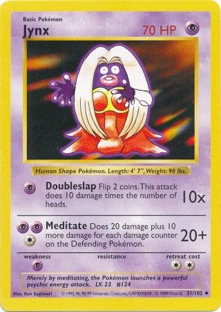 Jynx (31/102) [Base Set Shadowless Unlimited] | RetroPlay Games