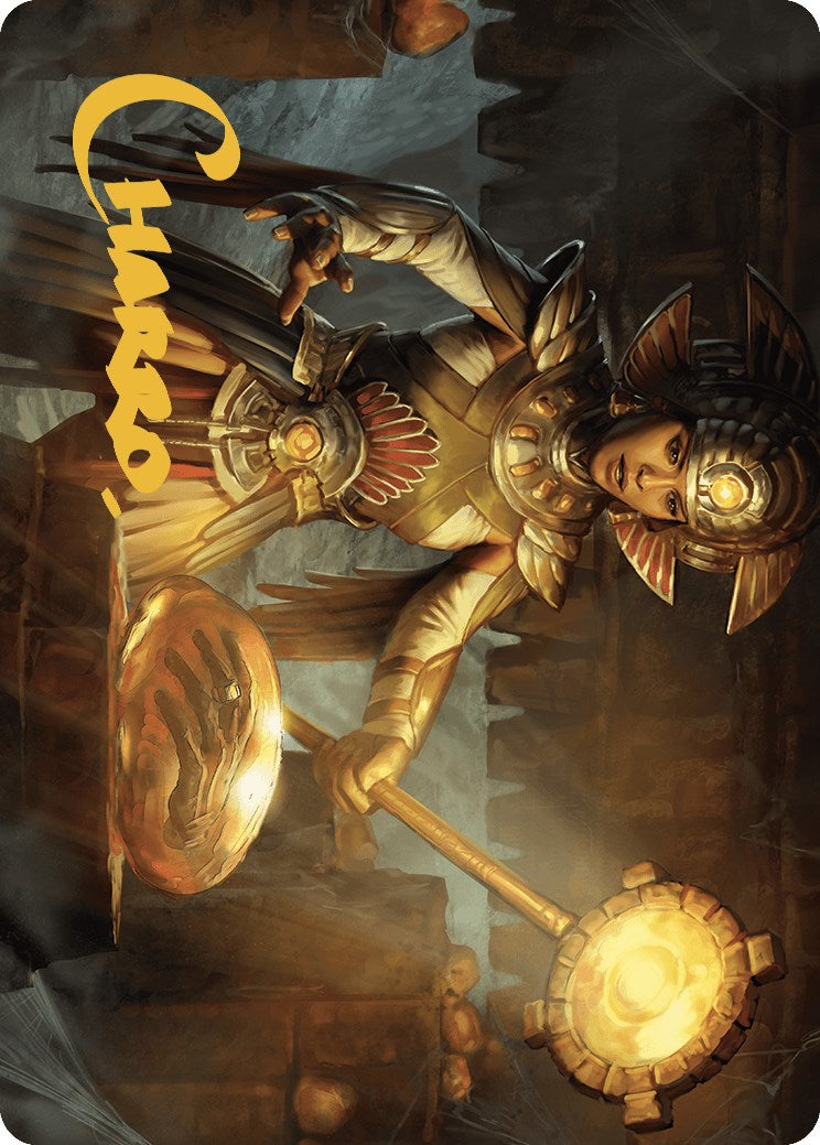 Curator of Sun's Creation Art Card (Gold-Stamped Signature) [The Lost Caverns of Ixalan Art Series] | RetroPlay Games