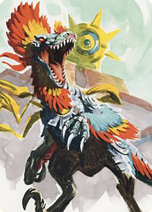 Pantlaza, Sun-Favored Art Card [The Lost Caverns of Ixalan Art Series] | RetroPlay Games