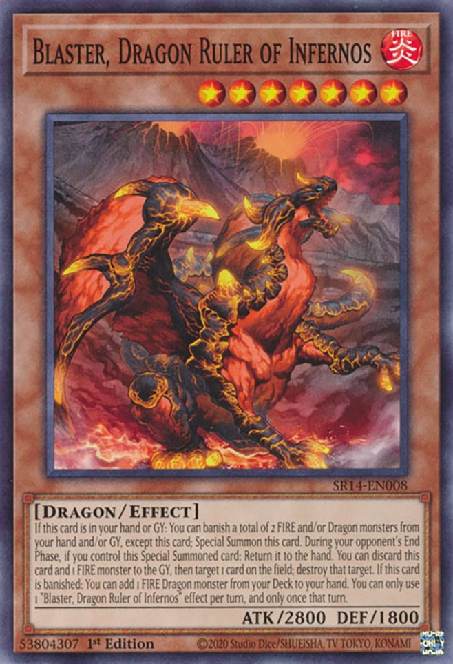 Blaster, Dragon Ruler of Infernos [SR14-EN008] Common | RetroPlay Games