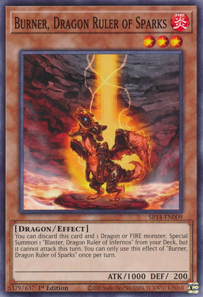 Burner, Dragon Ruler of Sparks [SR14-EN009] Common | RetroPlay Games