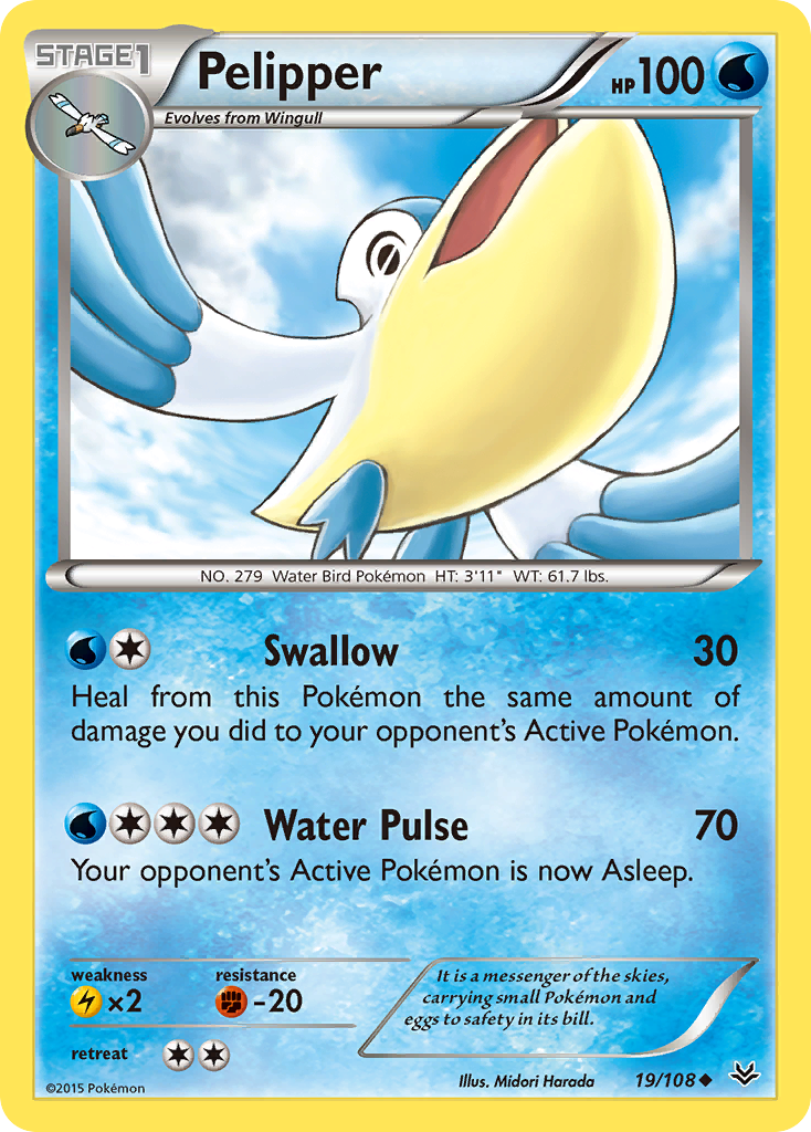 Pelipper (19/108) [XY: Roaring Skies] | RetroPlay Games