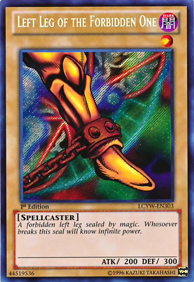 Left Leg of the Forbidden One [LCYW-EN303] Secret Rare | RetroPlay Games