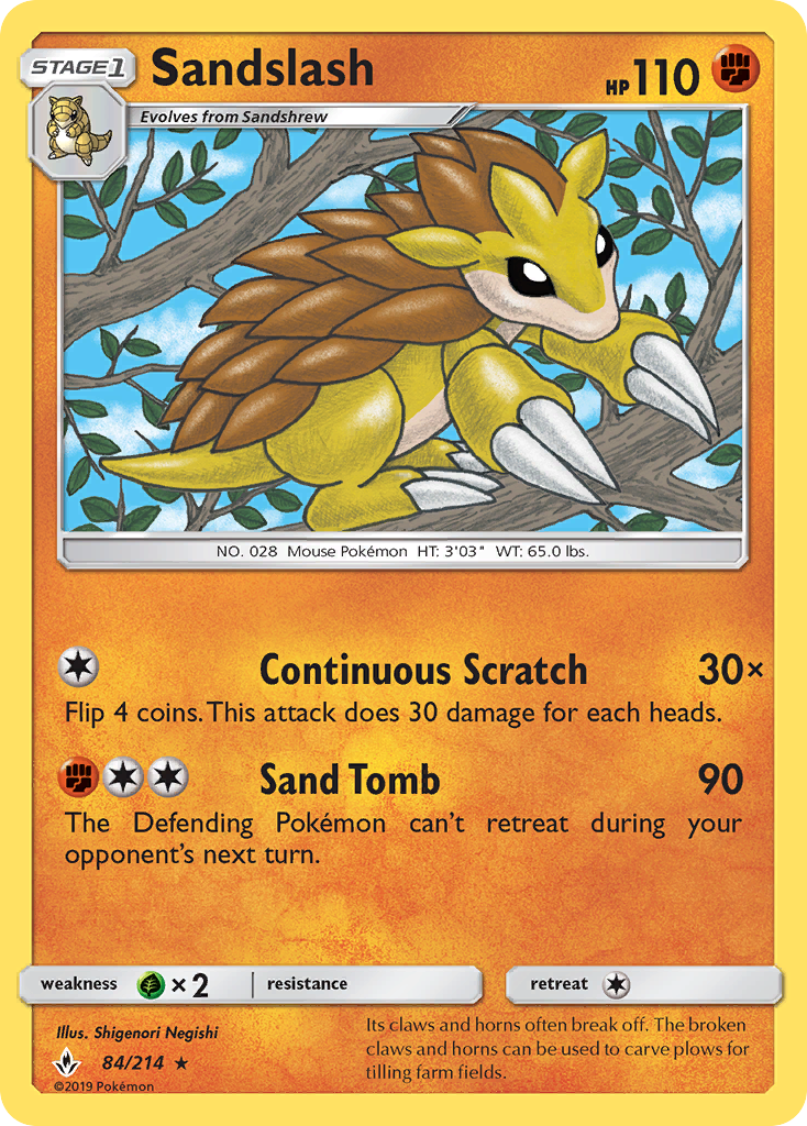 Sandslash (84/214) [Sun & Moon: Unbroken Bonds] | RetroPlay Games