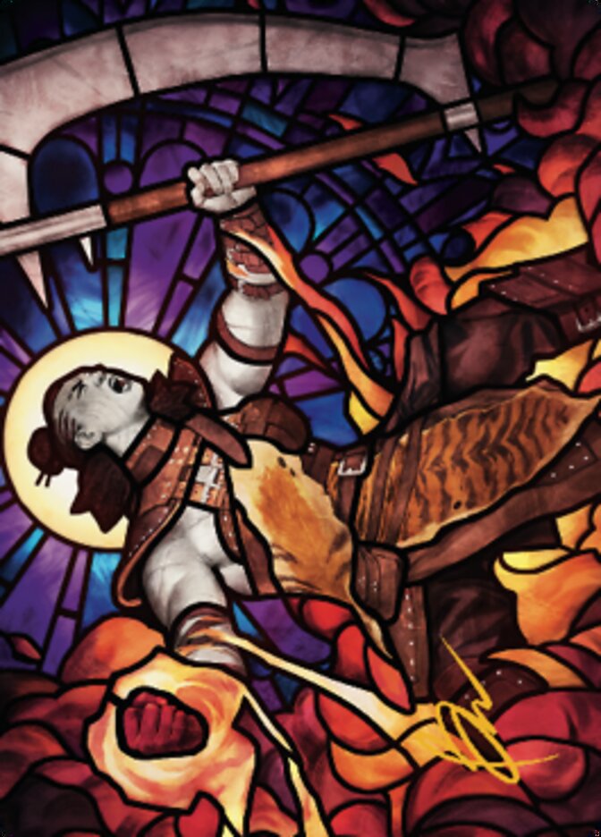 Garna, Bloodfist of Keld Art Card (Gold-Stamped Signature) [Dominaria United Art Series] | RetroPlay Games