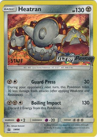 Heatran (SM96) (Staff Prerelease Promo) [Sun & Moon: Black Star Promos] | RetroPlay Games