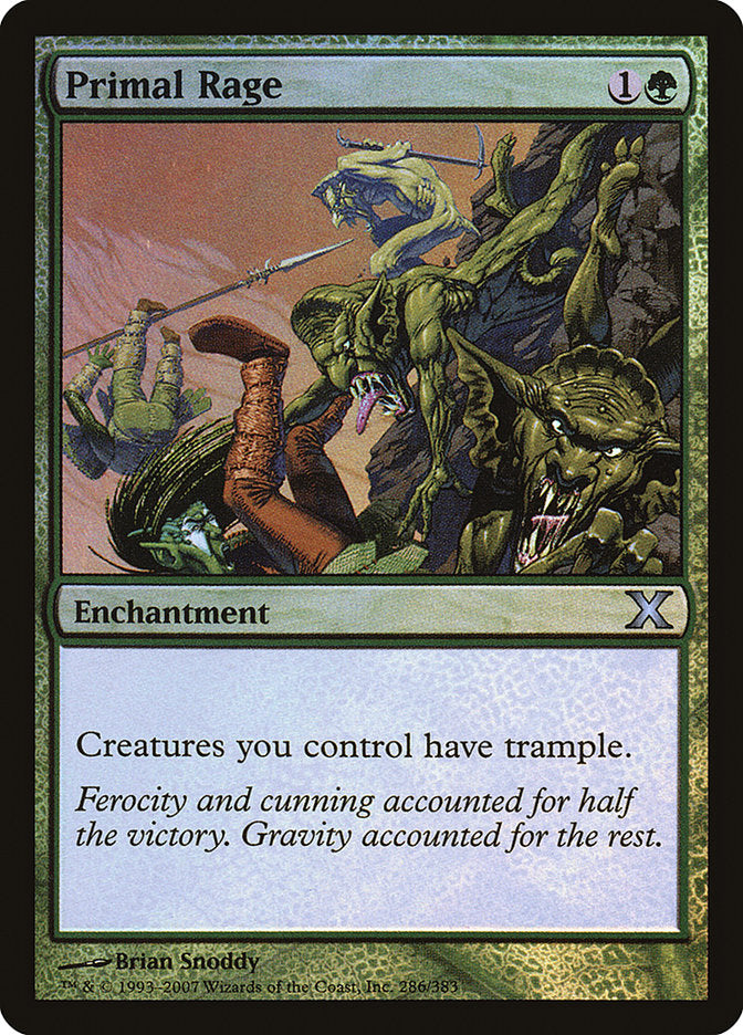 Primal Rage (Premium Foil) [Tenth Edition] | RetroPlay Games