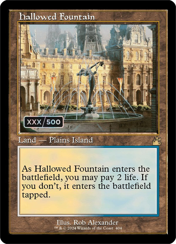 Hallowed Fountain (Retro) (Serialized) [Ravnica Remastered] | RetroPlay Games