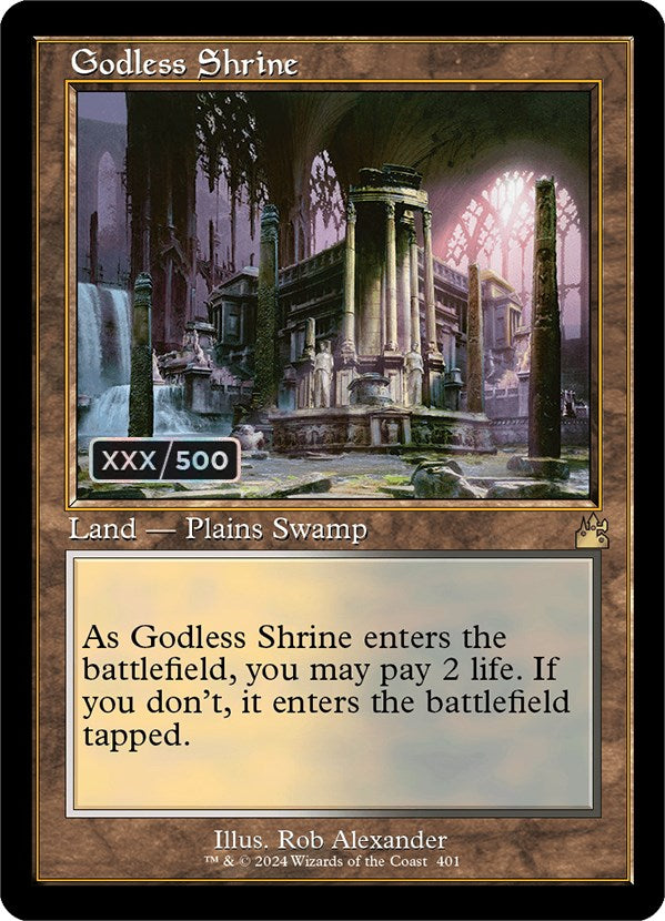 Godless Shrine (Retro) (Serialized) [Ravnica Remastered] | RetroPlay Games