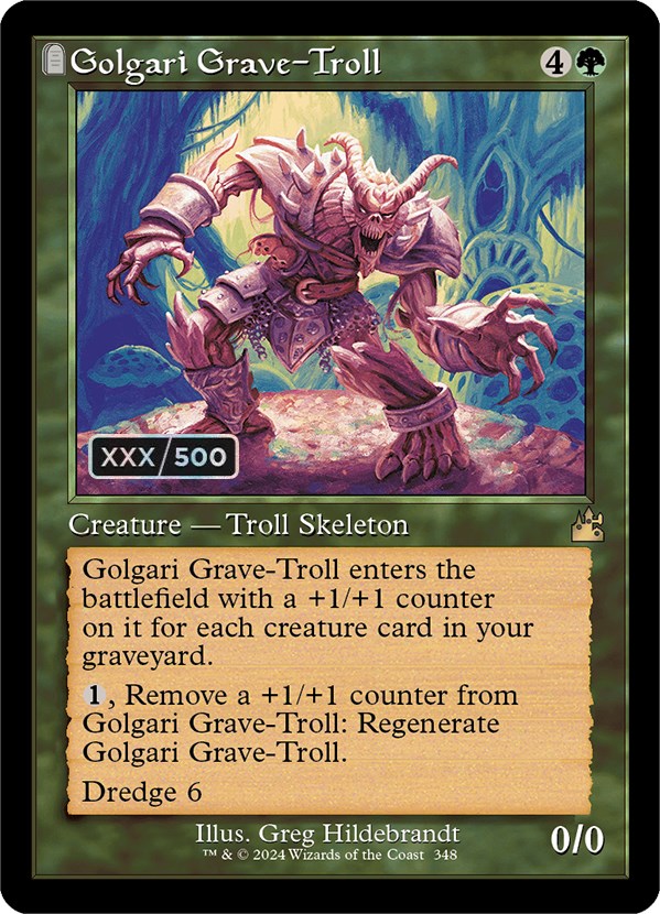 Golgari Grave-Troll (Retro) (Serialized) [Ravnica Remastered] | RetroPlay Games