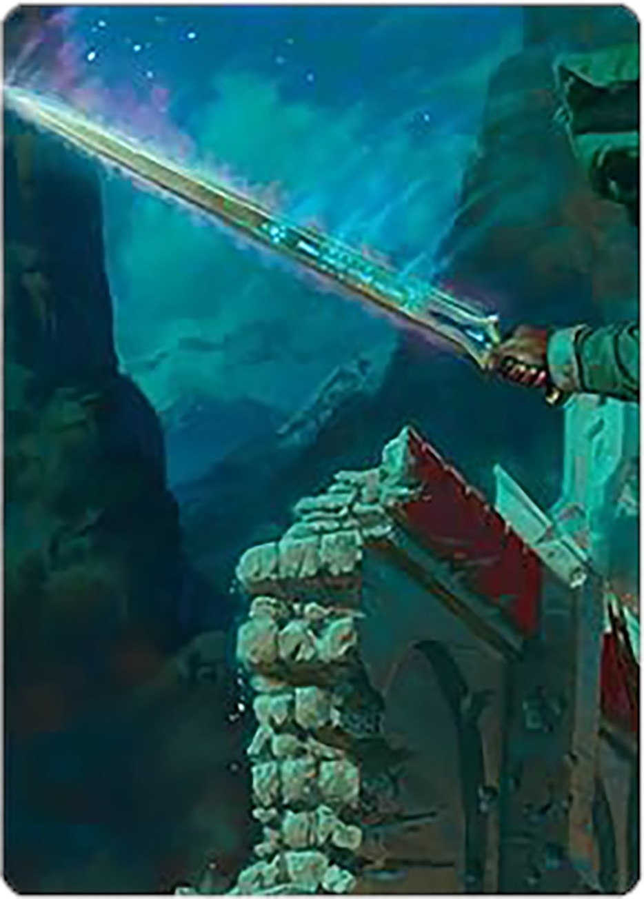 Anduril, Narsil Reforged Art Card [The Lord of the Rings: Tales of Middle-earth Art Series] | RetroPlay Games