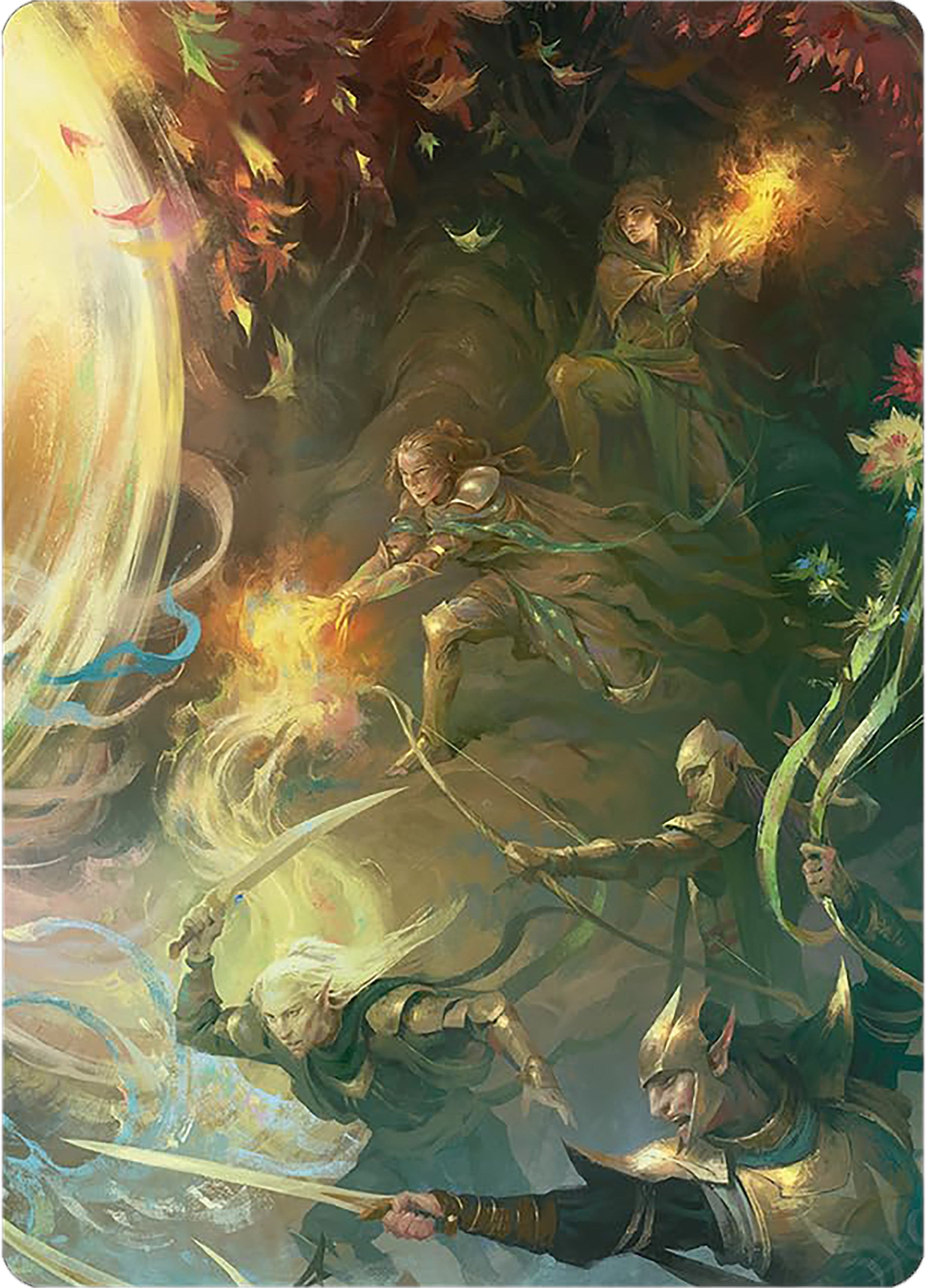 Rally the Galadhrim Art Card [The Lord of the Rings: Tales of Middle-earth Art Series] | RetroPlay Games