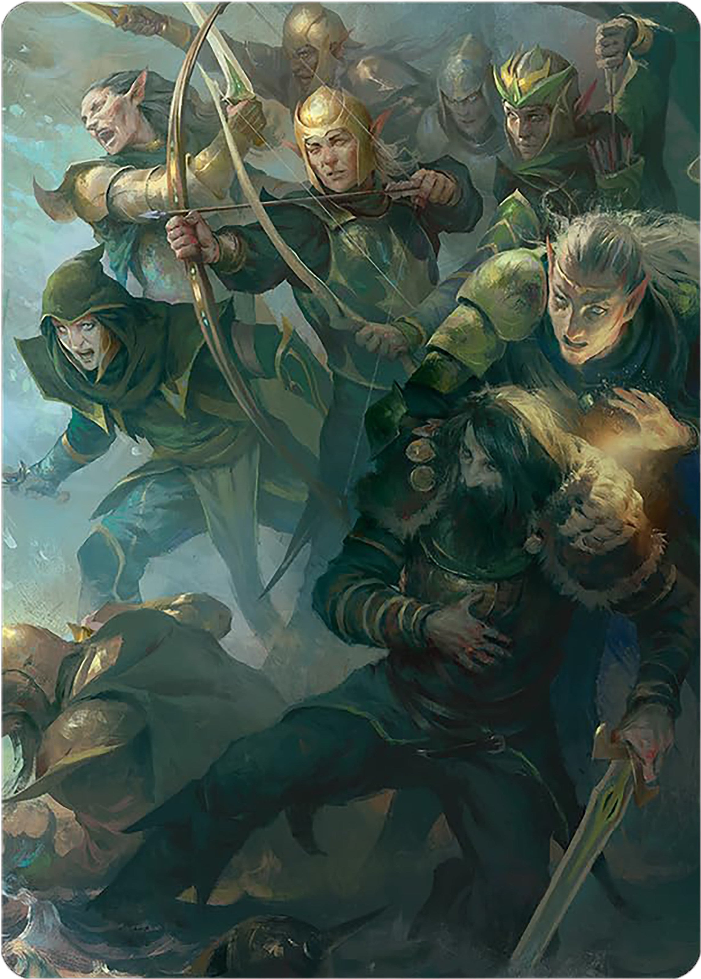 Galadhrim Brigade Art Card [The Lord of the Rings: Tales of Middle-earth Art Series] | RetroPlay Games