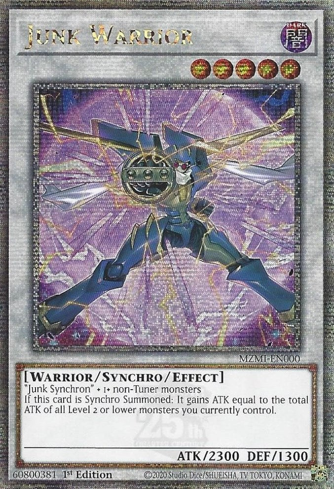 Junk Warrior (Quarter Century Secret Rare) [MZMI-EN000] Quarter Century Secret Rare | RetroPlay Games