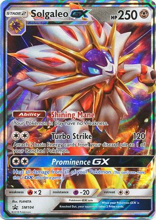 Solgaleo GX (SM104) (Jumbo Card) [Sun & Moon: Black Star Promos] | RetroPlay Games