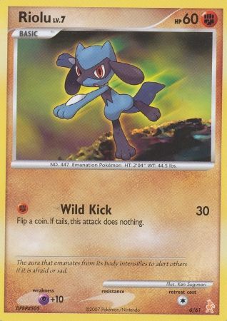 Riolu (6/61) [Diamond & Pearl: Trainer Kit - Lucario] | RetroPlay Games