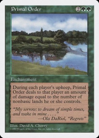 Primal Order [Fifth Edition] | RetroPlay Games