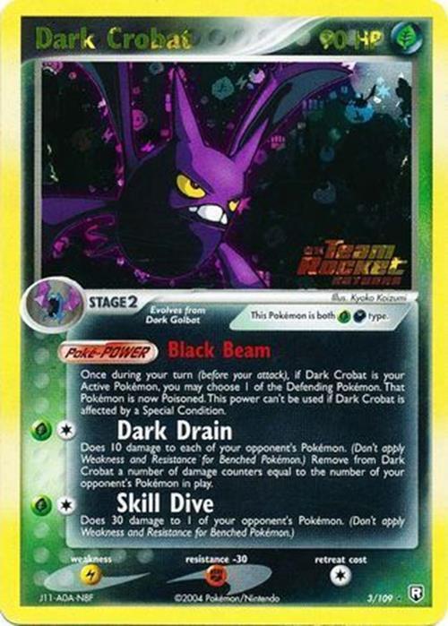 Dark Crobat (3/109) (Stamped) [EX: Team Rocket Returns] | RetroPlay Games