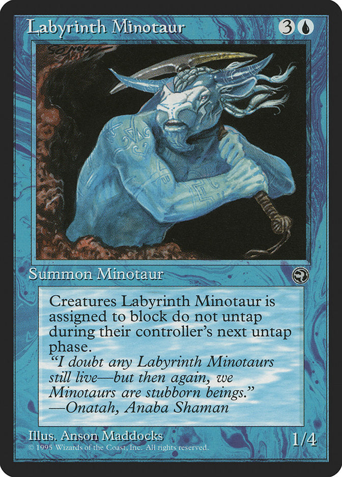 Labyrinth Minotaur (Onatah Flavor Text) [Homelands] | RetroPlay Games