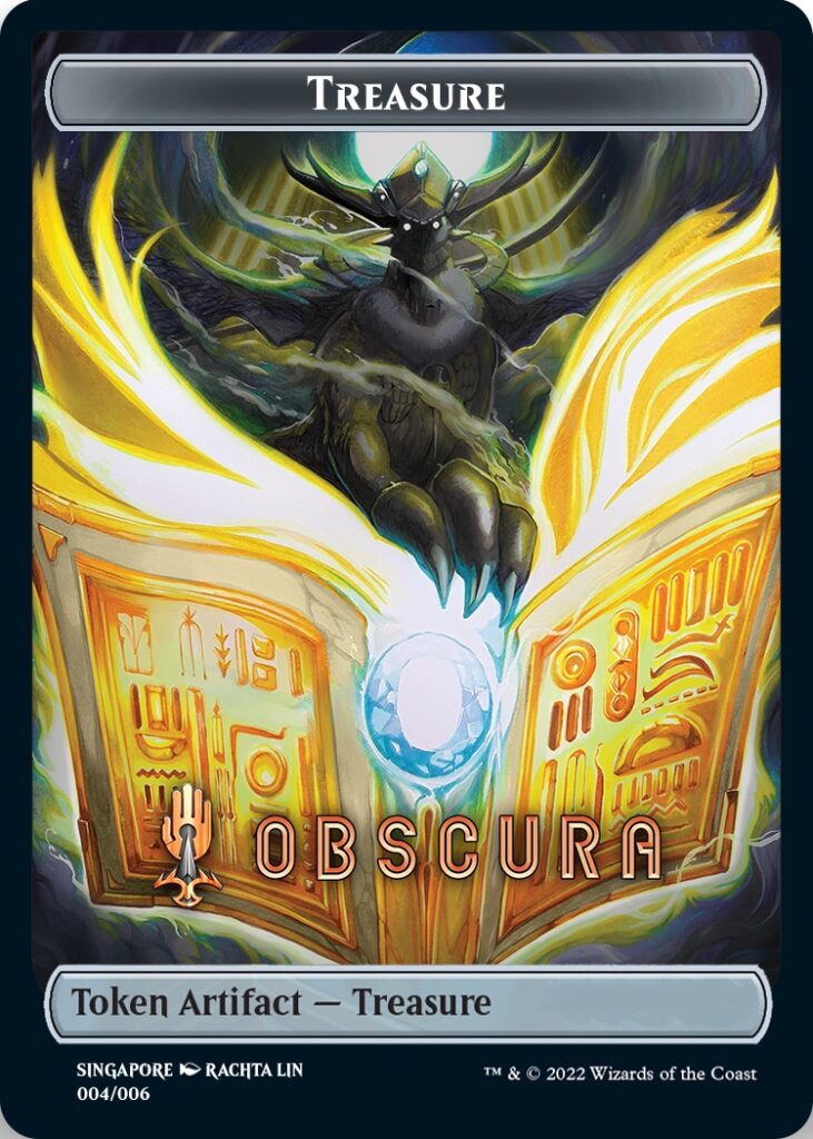 Treasure Token (Obscura) (Southeast Asia Artists) [Streets of New Capenna Tokens] | RetroPlay Games