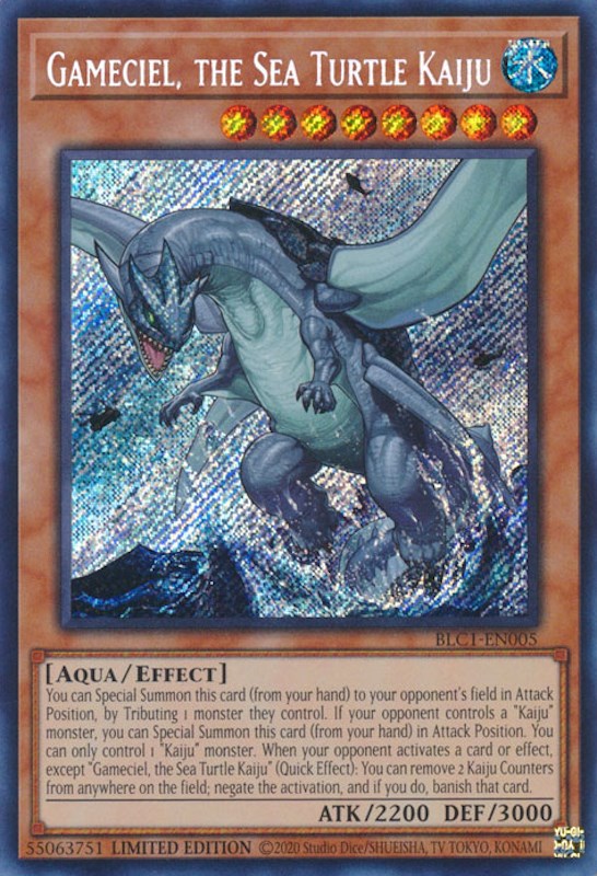 Gameciel, the Sea Turtle Kaiju [BLC1-EN005] Secret Rare | RetroPlay Games