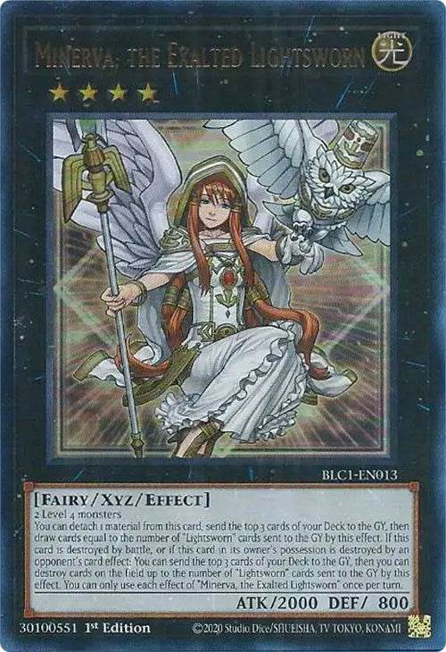 Minerva, the Exalted Lightsworn [BLC1-EN013] Ultra Rare | RetroPlay Games