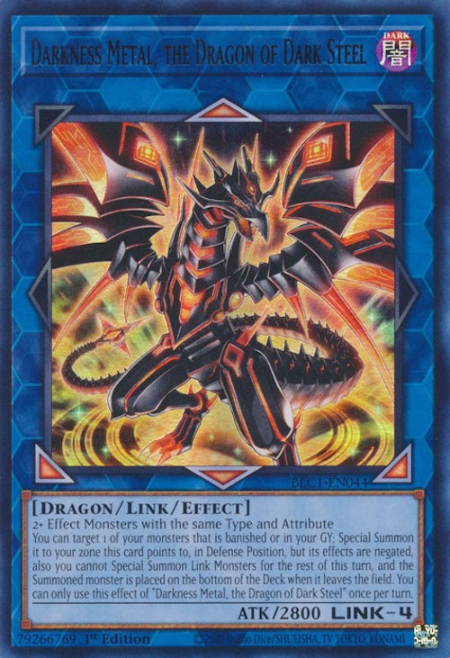 Darkness Metal, the Dragon of Dark Steel [BLC1-EN044] Ultra Rare | RetroPlay Games