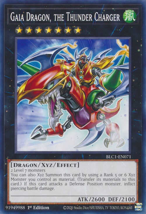 Gaia Dragon, the Thunder Charger [BLC1-EN071] Common | RetroPlay Games