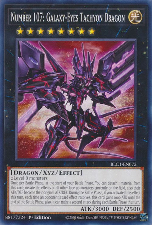 Number 107: Galaxy-Eyes Tachyon Dragon [BLC1-EN072] Common | RetroPlay Games