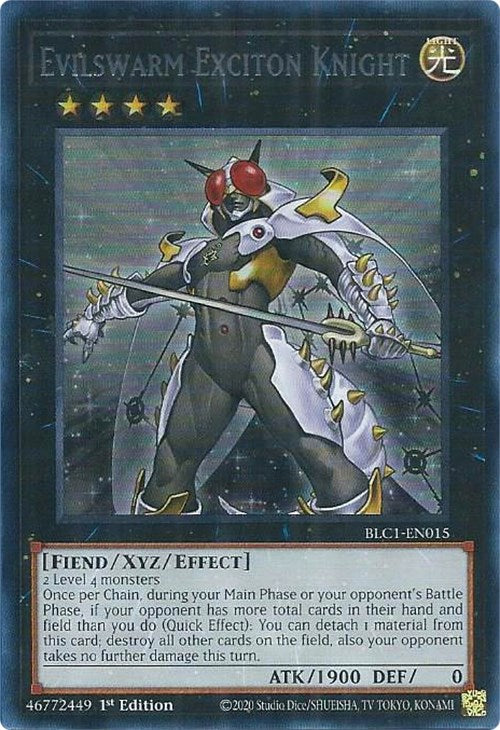 Evilswarm Exciton Knight (Silver) [BLC1-EN015] Ultra Rare | RetroPlay Games