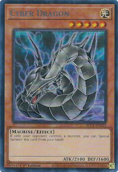 Cyber Dragon (Alternate Art) (Silver) [BLC1-EN021] Ultra Rare | RetroPlay Games