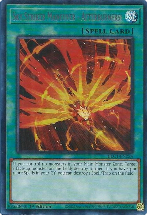 Sky Striker Maneuver - Afterburners! (Silver) [BLC1-EN024] Ultra Rare | RetroPlay Games