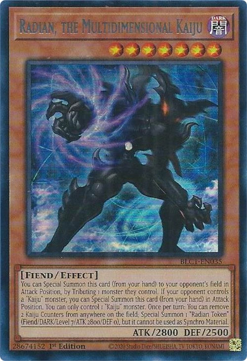 Radian, the Multidimensional Kaiju (Silver) [BLC1-EN035] Ultra Rare | RetroPlay Games