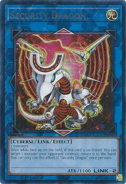 Security Dragon (Silver) [BLC1-EN043] Ultra Rare | RetroPlay Games