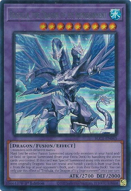 Trishula, the Dragon of Icy Imprisonment (Silver) [BLC1-EN045] Ultra Rare | RetroPlay Games