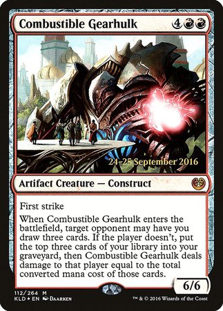 Combustible Gearhulk [Kaladesh Promos] | RetroPlay Games