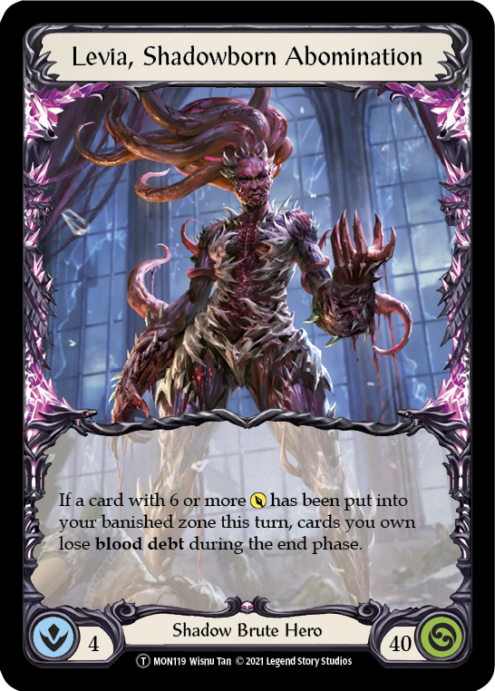 Levia, Shadowborn Abomination // Levia [U-MON119 // U-MON120] (Monarch Unlimited)  Unlimited Normal | RetroPlay Games