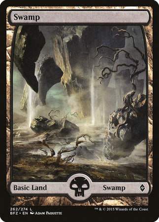 Swamp (262) - Full Art [Battle for Zendikar] | RetroPlay Games