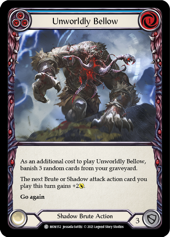 Unworldly Bellow (Blue) [MON152] (Monarch)  1st Edition Normal | RetroPlay Games