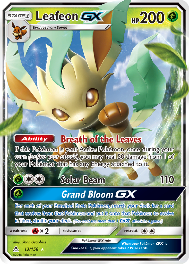 Leafeon GX (13/156) [Sun & Moon: Ultra Prism] | RetroPlay Games