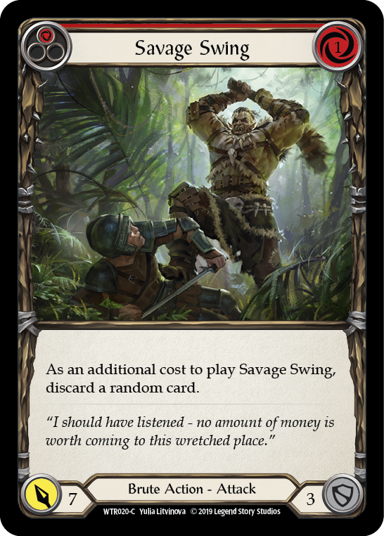 Savage Swing (Red) [WTR020-C] (Welcome to Rathe)  Alpha Print Normal | RetroPlay Games