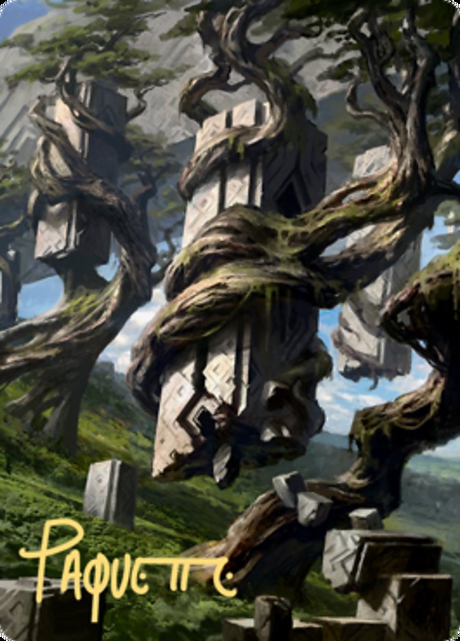 Forest 2 Art Card (Gold-Stamped Signature) [Zendikar Rising Art Series] | RetroPlay Games