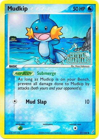 Mudkip (57/100) (Stamped) [EX: Crystal Guardians] | RetroPlay Games