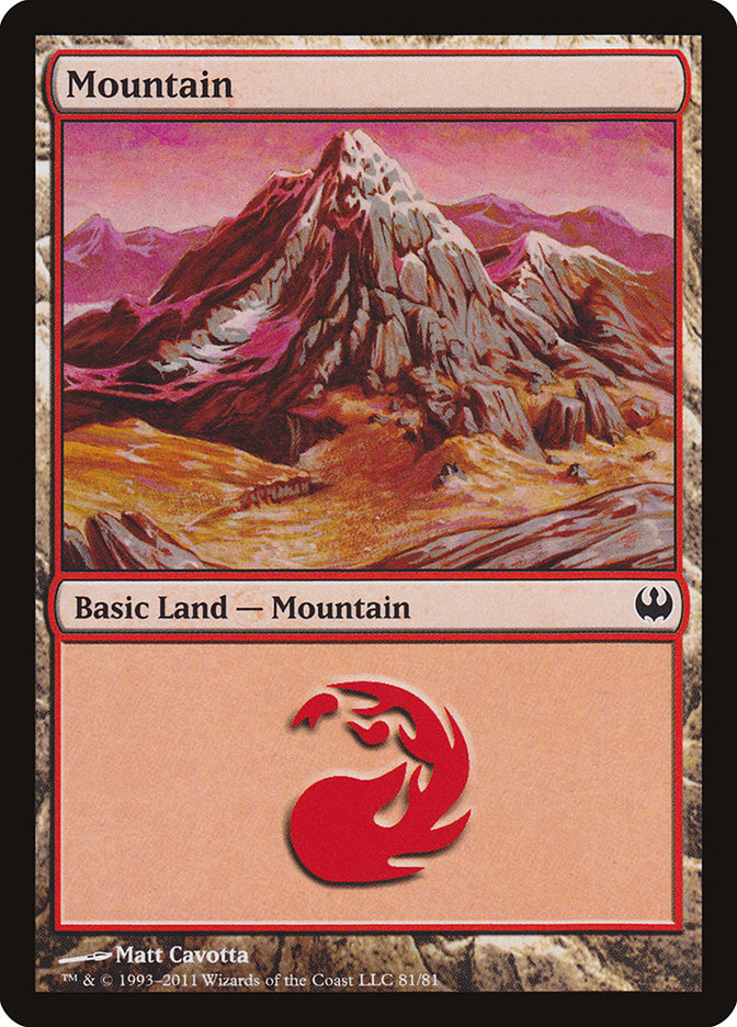 Mountain (81) [Duel Decks: Knights vs. Dragons] | RetroPlay Games