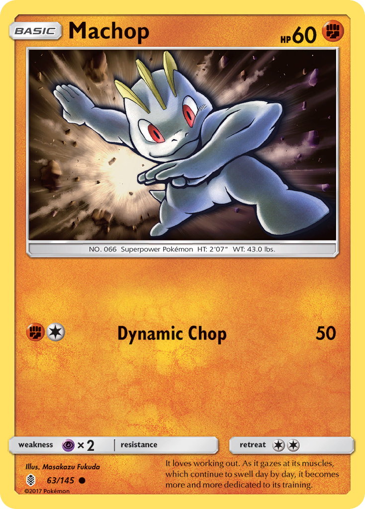 Machop (63/145) [Sun & Moon: Guardians Rising] | RetroPlay Games