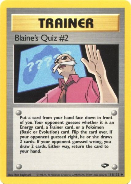 Blaine's Quiz #2 (111/132) [Gym Challenge Unlimited] | RetroPlay Games