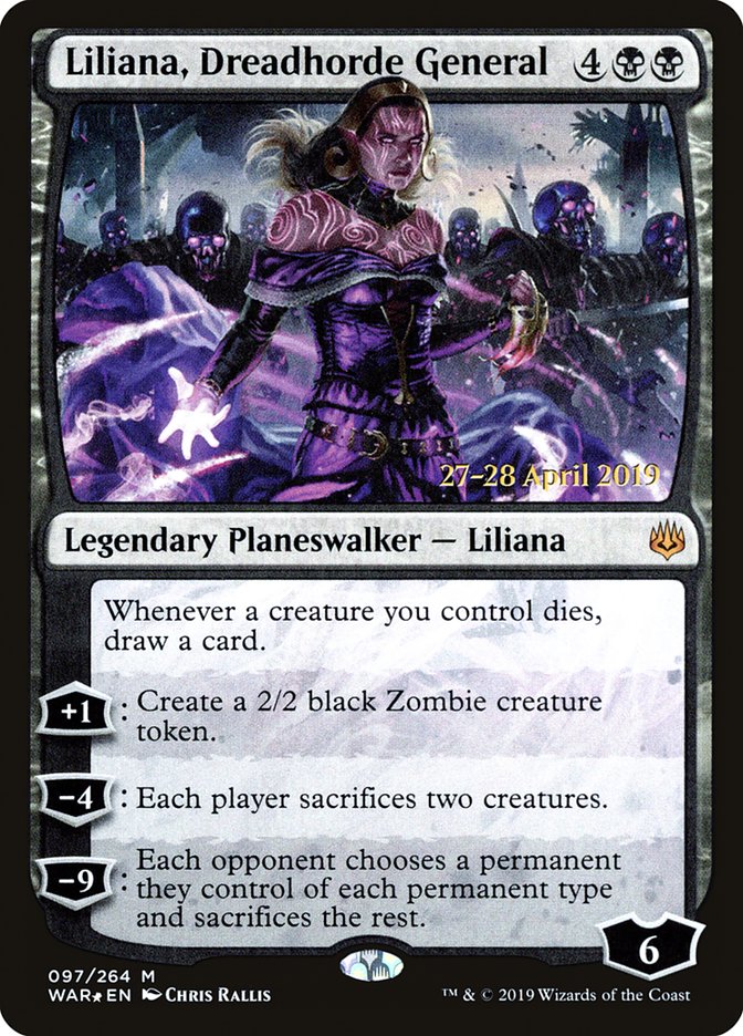 Liliana, Dreadhorde General  [War of the Spark Prerelease Promos] | RetroPlay Games