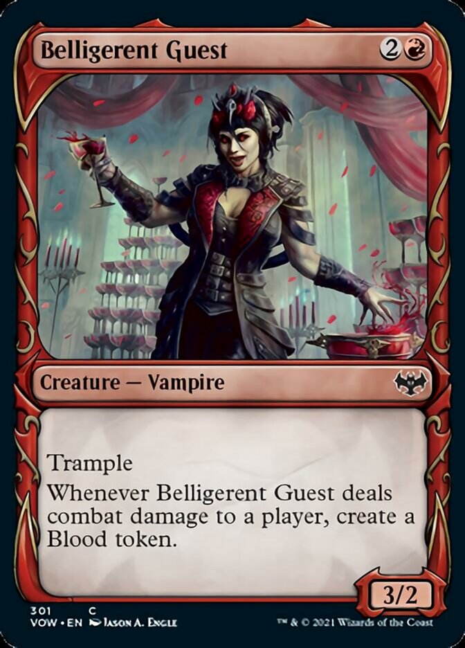 Belligerent Guest (Showcase Fang Frame) [Innistrad: Crimson Vow] | RetroPlay Games